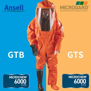 微护佳（Microgard）6000型A级GTS气密型重型防化服全封闭防护服