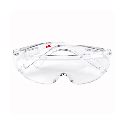 3M 1611HC访客用防护眼镜 防刮擦防冲击可带佩戴眼镜